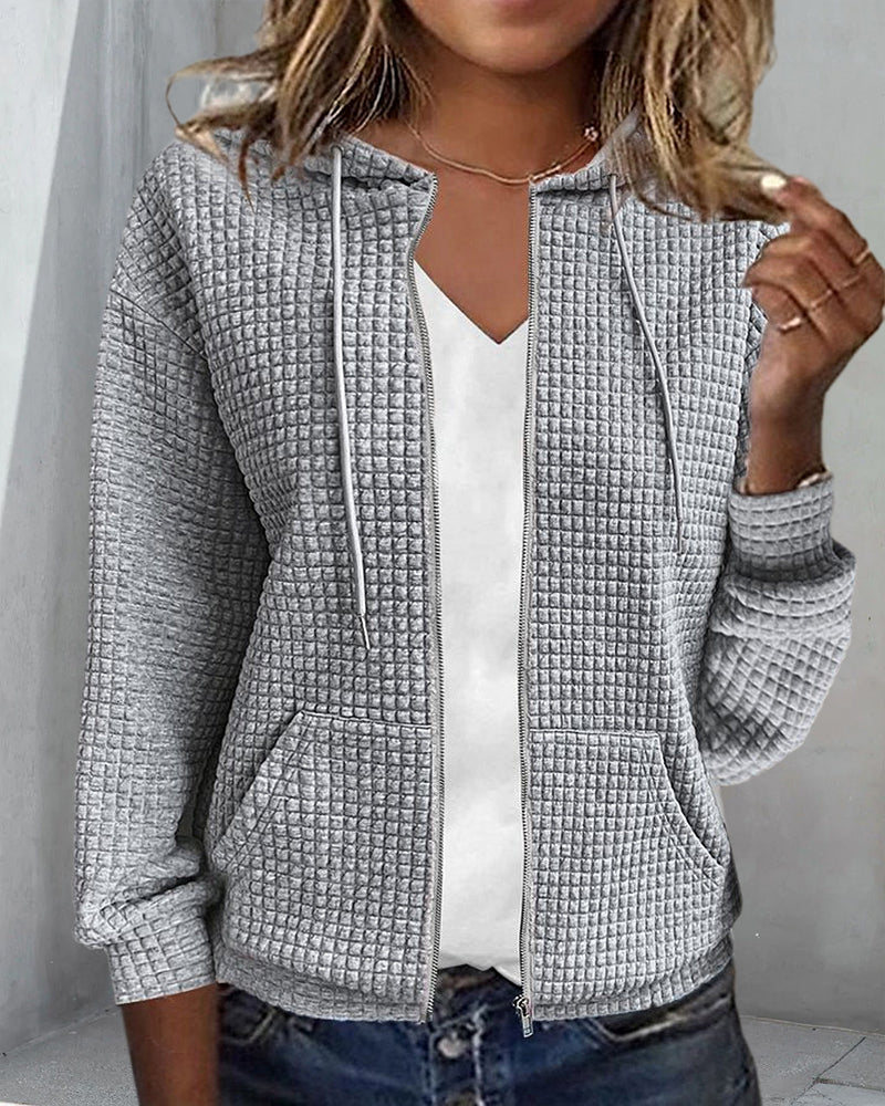 Women's Hooded Zip Cardigan
