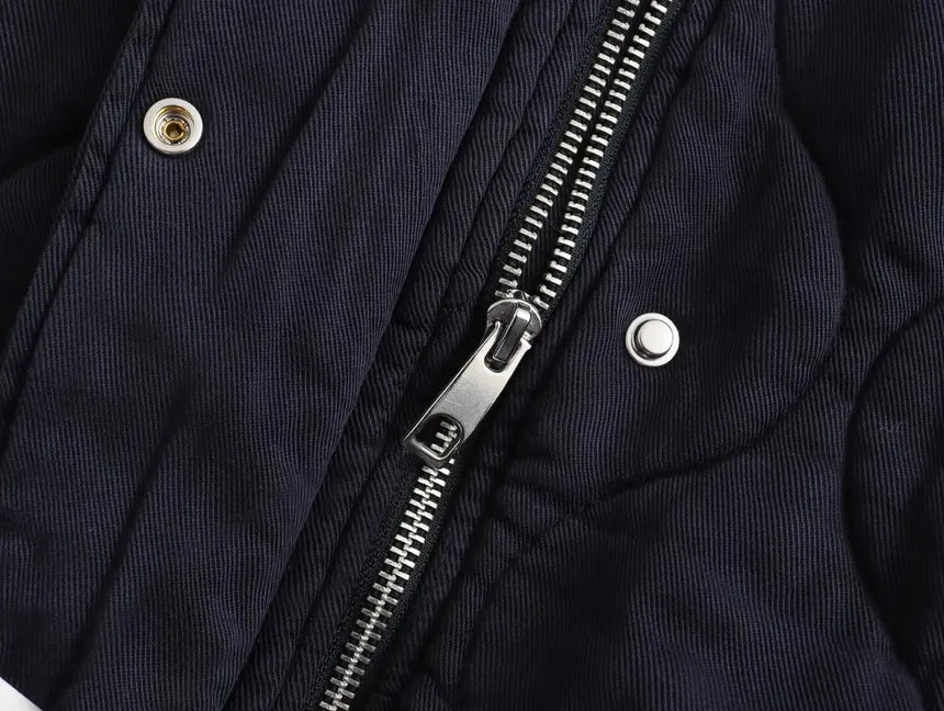 Destiny Cotton Jacket with Round Neck