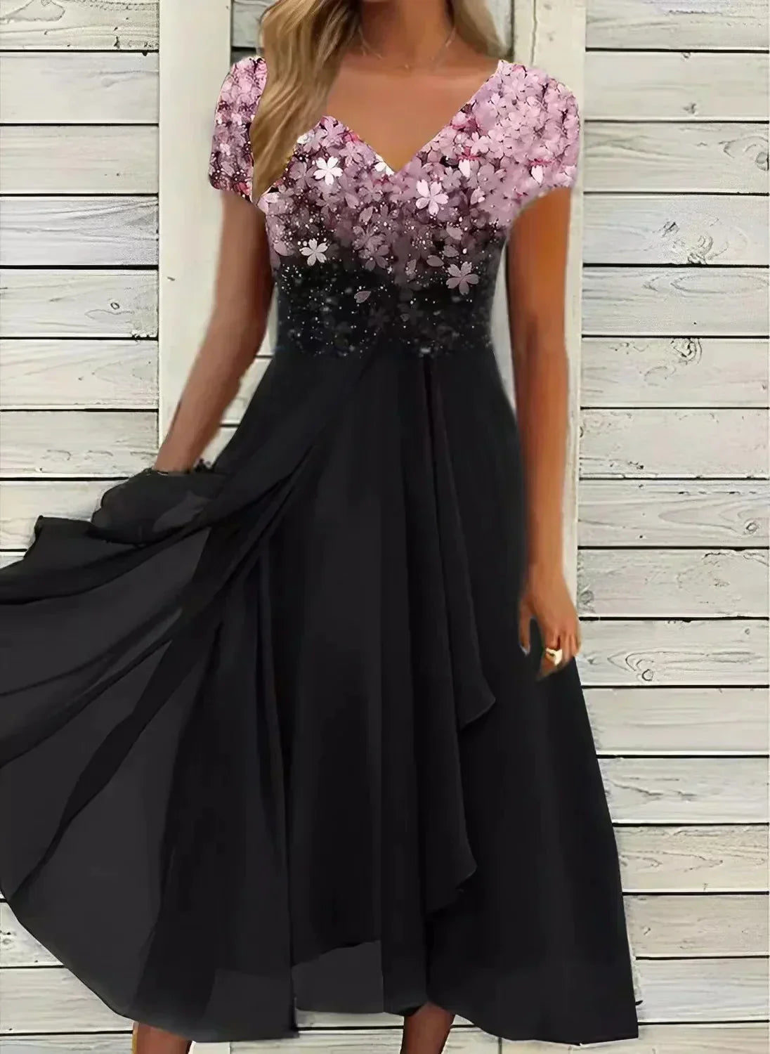 Elegant Women's Chiffon Evening Gown