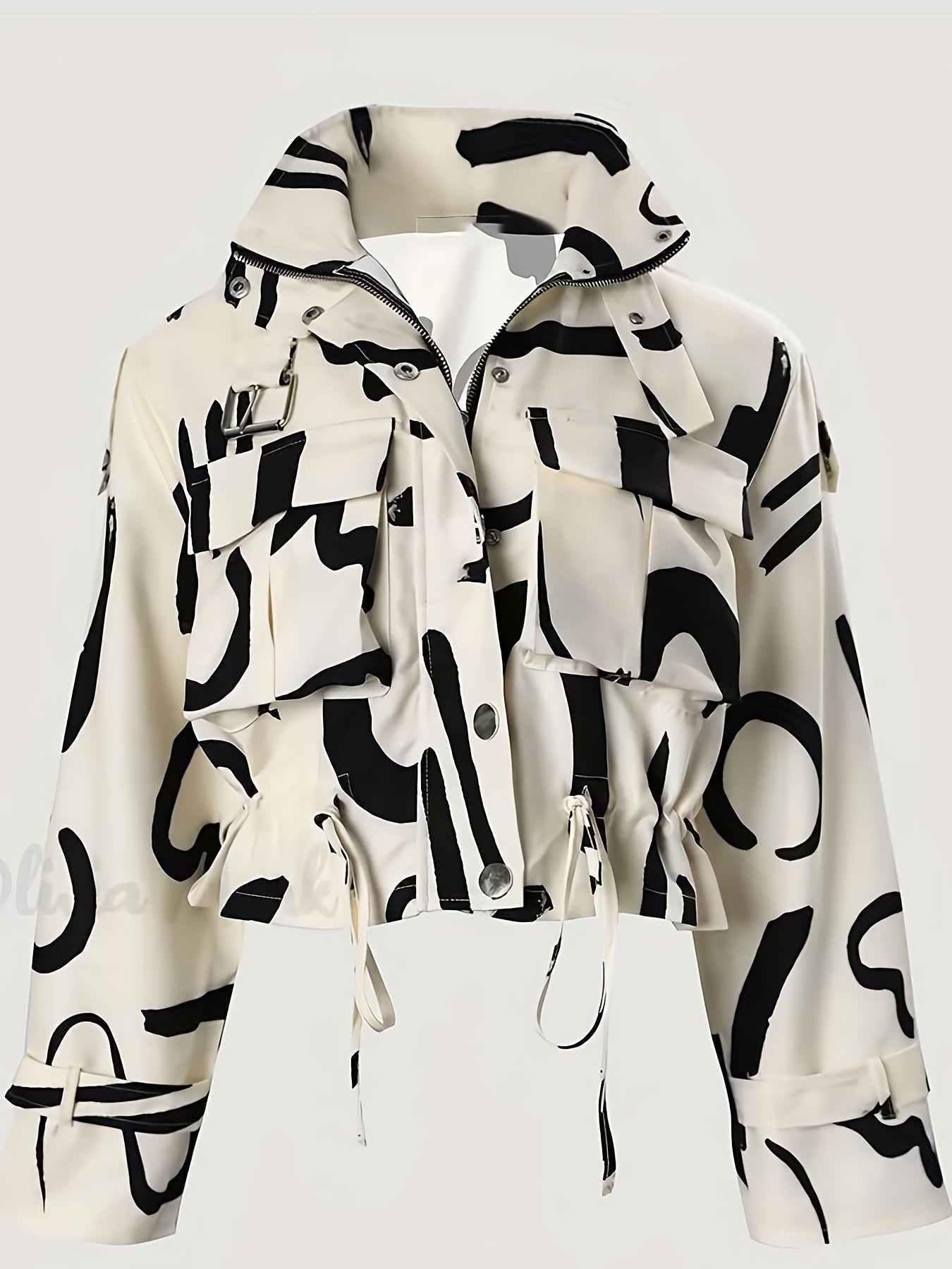 Stylish Women's Stand-Up Collar Jacket